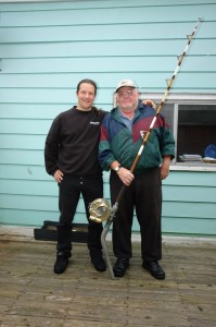 Skipper Sandy & Ich mit der Weltrekord Rute